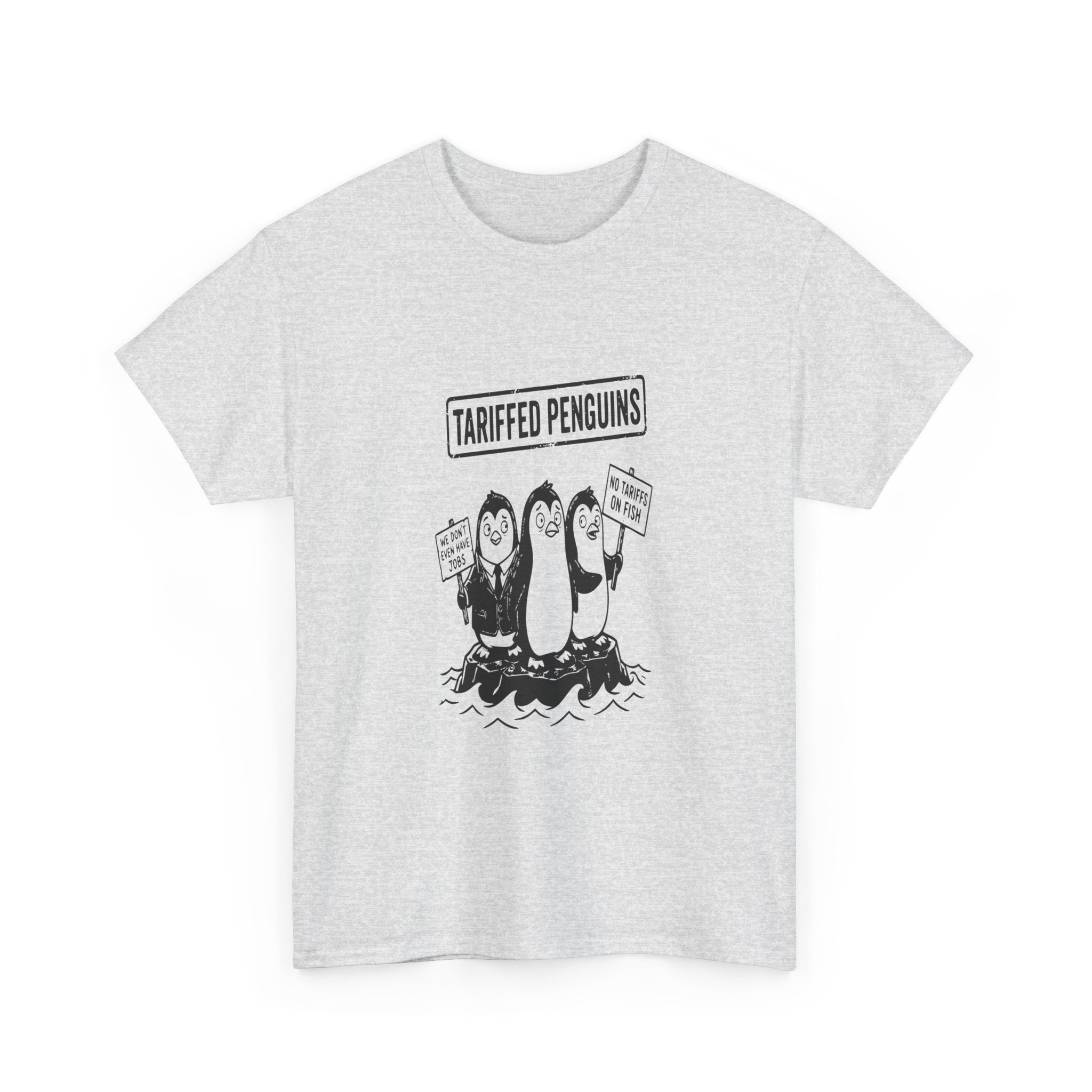 Tariffed Penguins — Light Tee