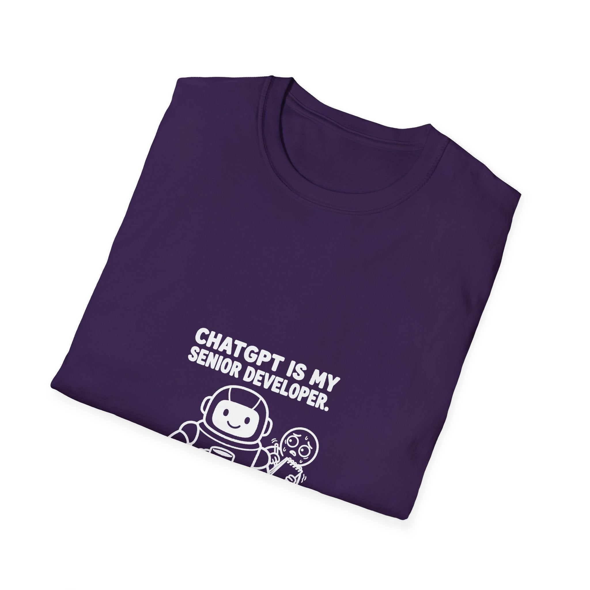 ChatGPT Is My Senior Developer Funny AI T-Shirt