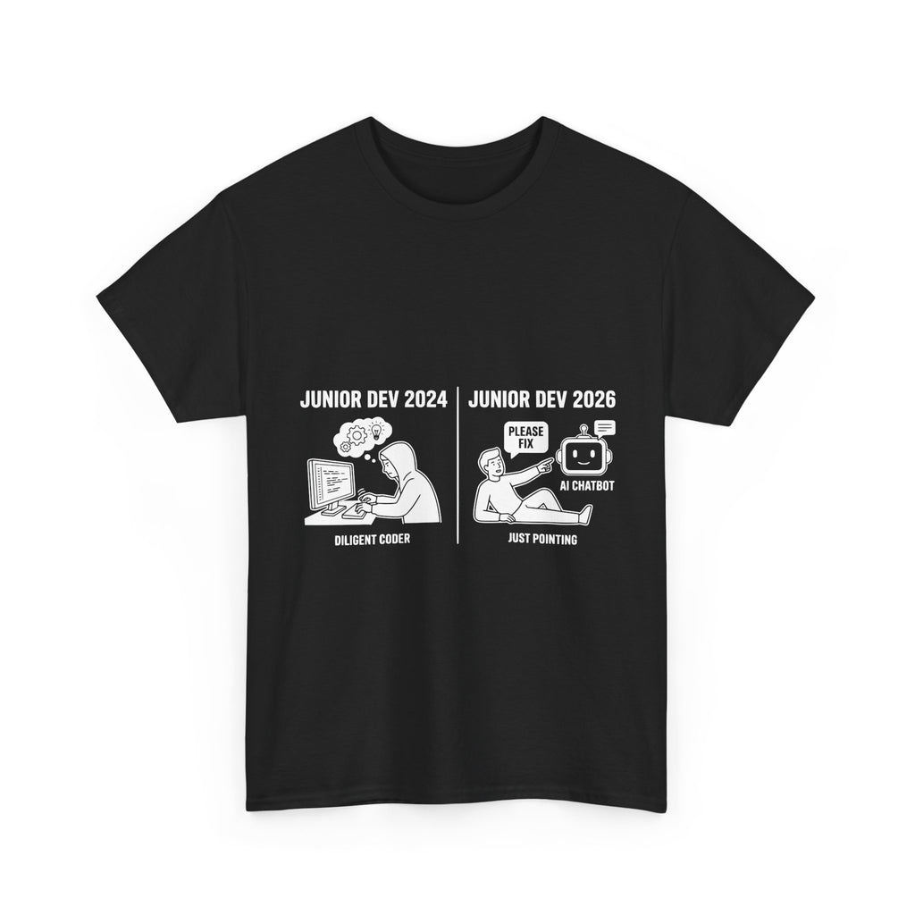Junior Dev 2026 vs 2024 | Meme T-Shirt