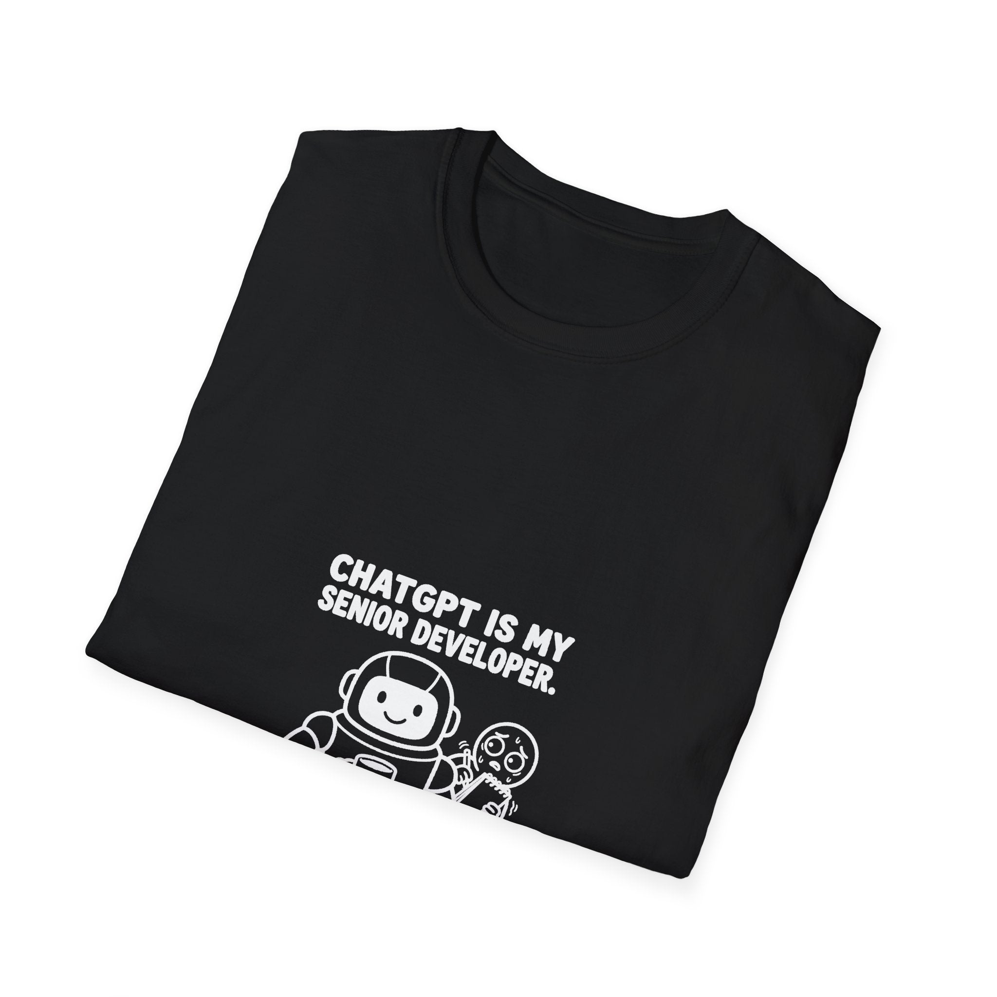 ChatGPT Is My Senior Developer Funny AI T-Shirt