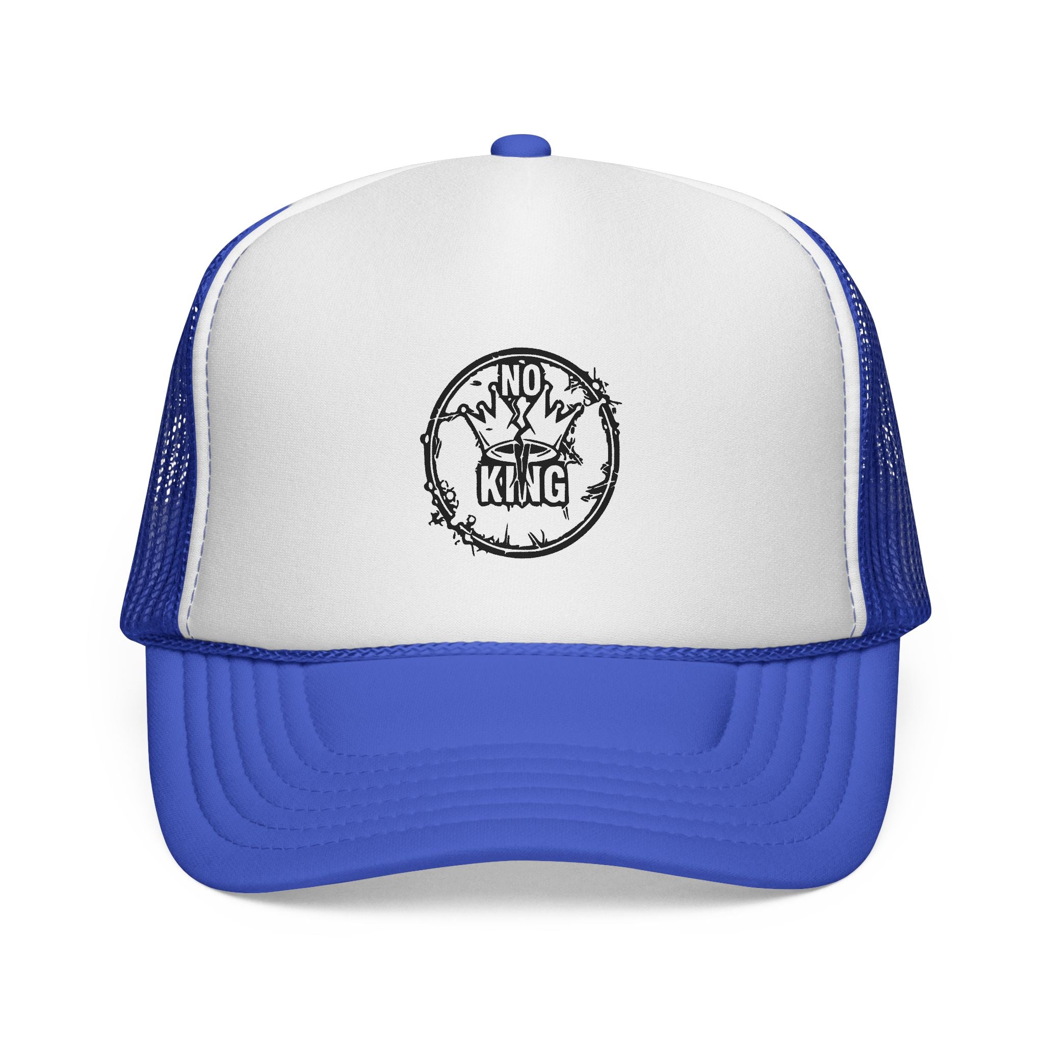Trucker Cap with 'No King' Design - Casual Headwear for Rebels, Perfect for Festivals, Picnics, & Outdoor Adventures, Unique Gift for [...]