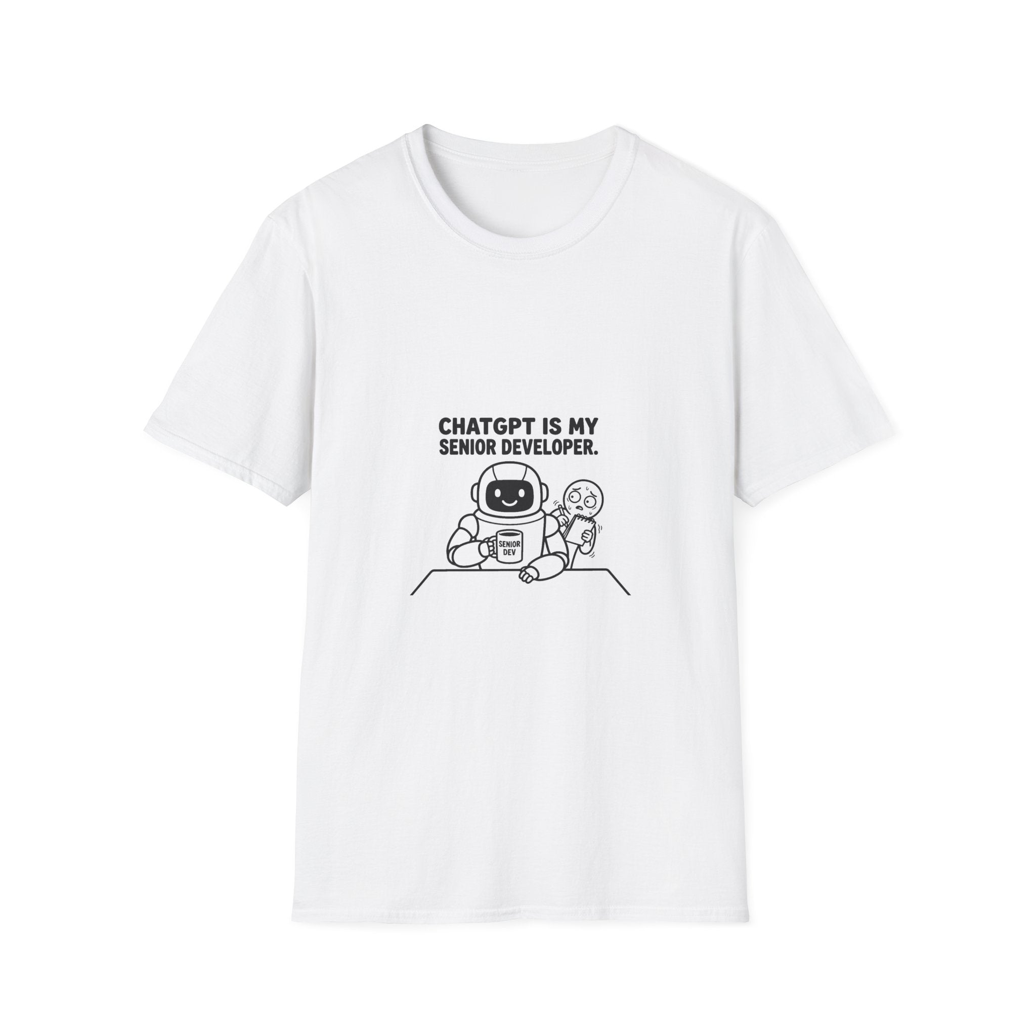 ChatGPT Is My Senior Developer Funny AI T-Shirt