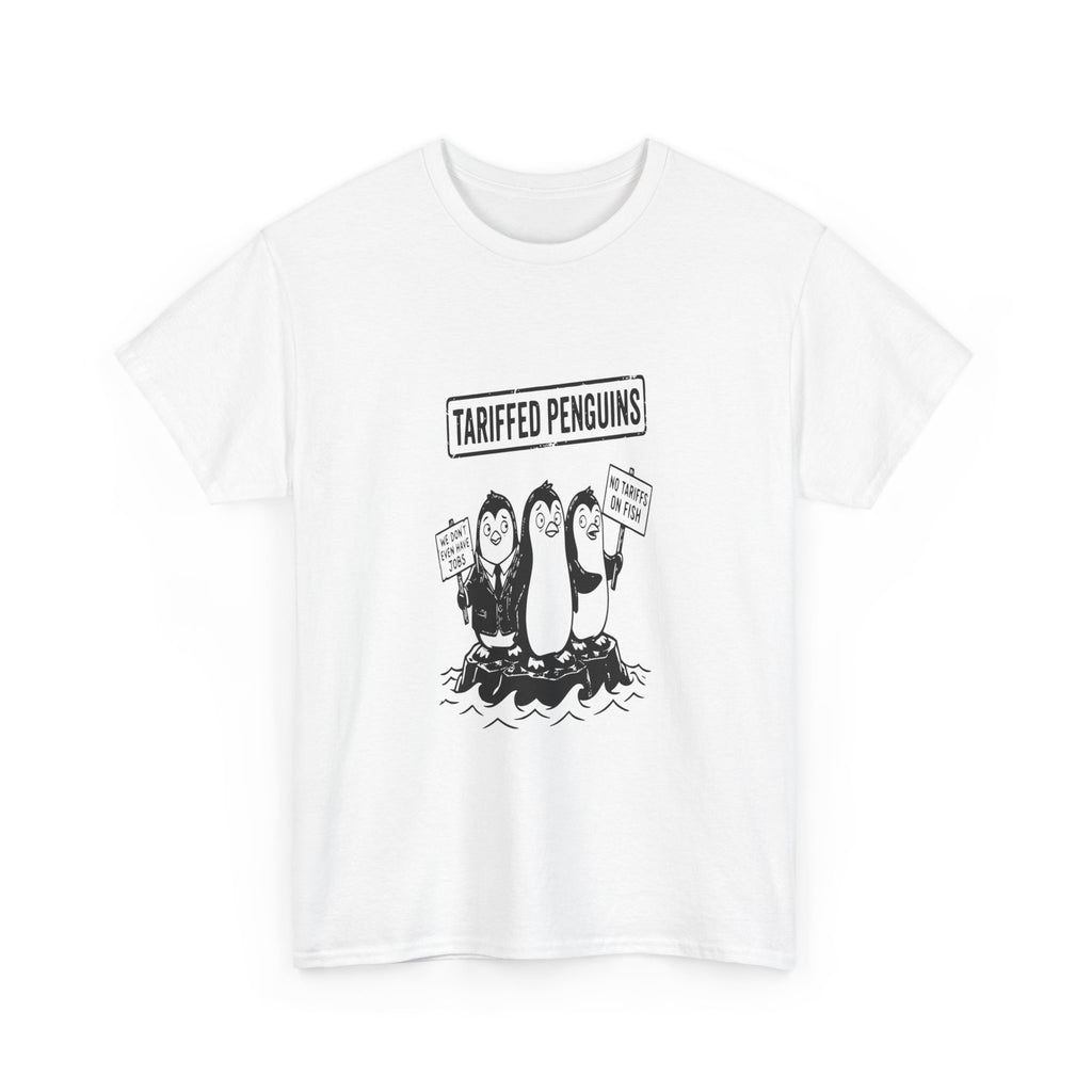 Tariffed Penguins — Light Tee