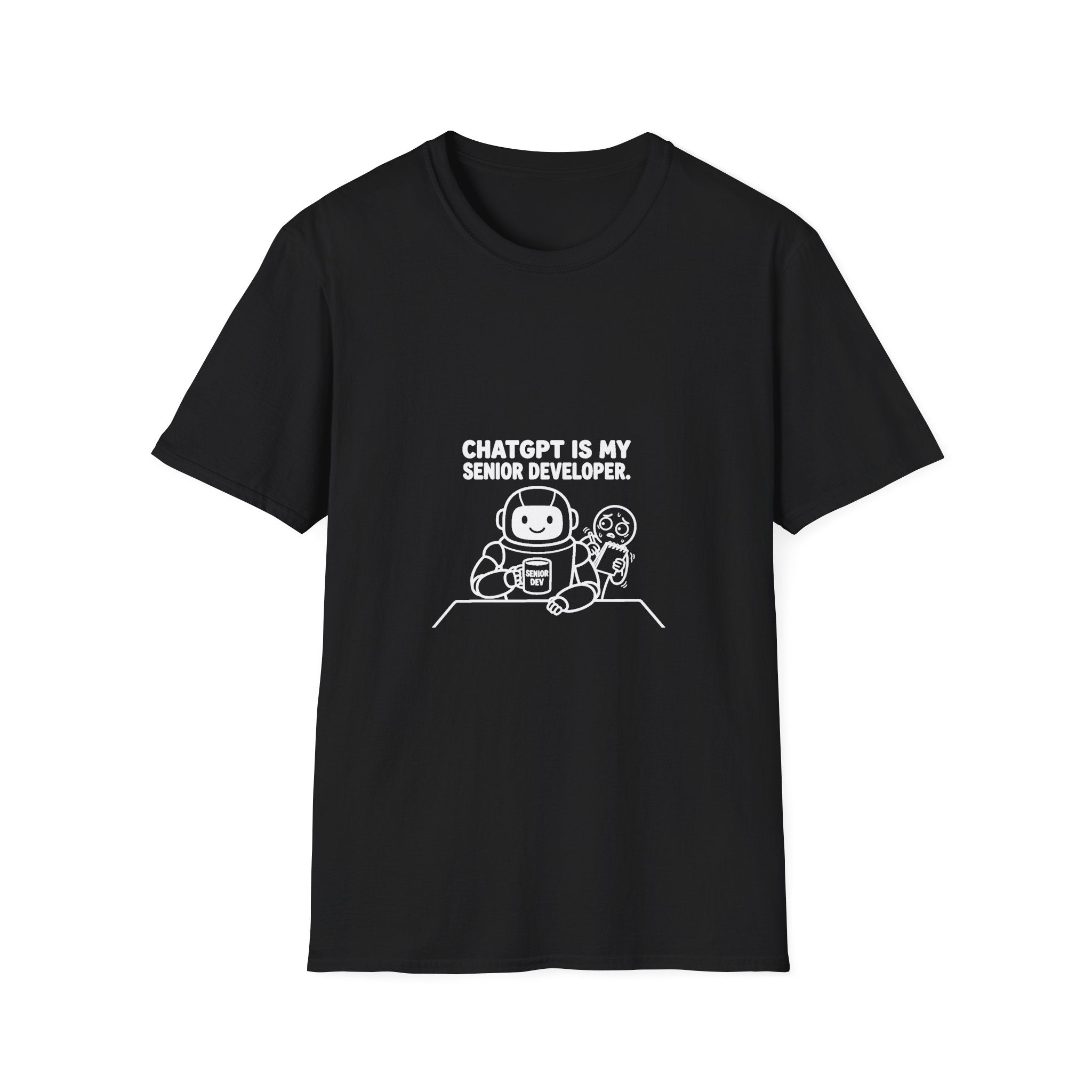 ChatGPT Is My Senior Developer Funny AI T-Shirt