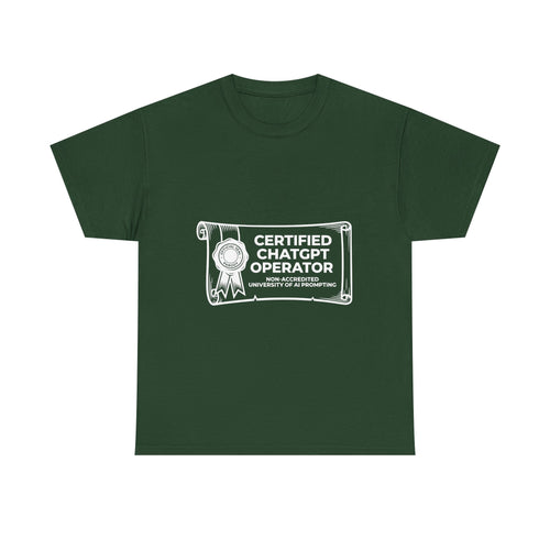 Certified ChatGPT Operator (Dark Tee)