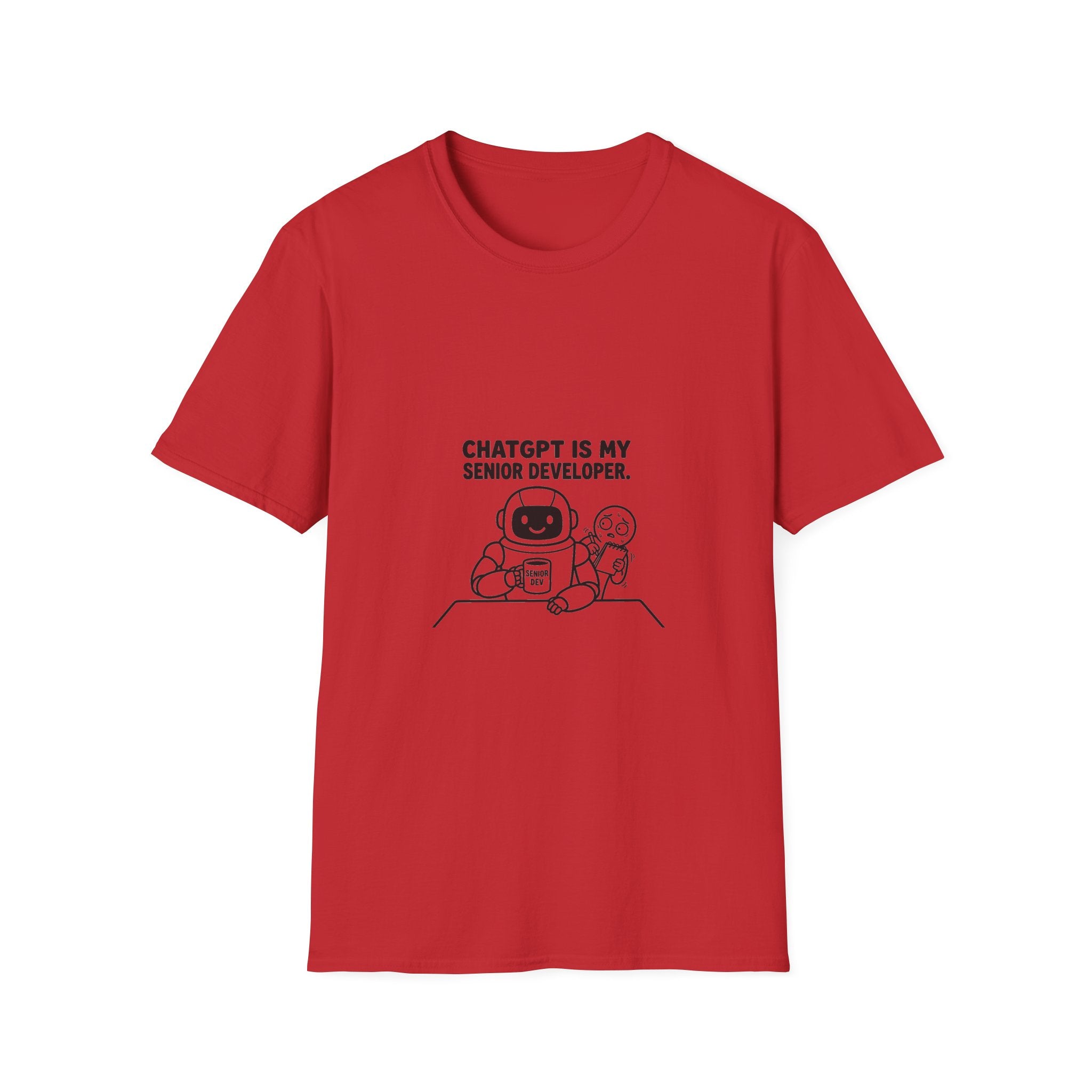 ChatGPT Is My Senior Developer Funny AI T-Shirt