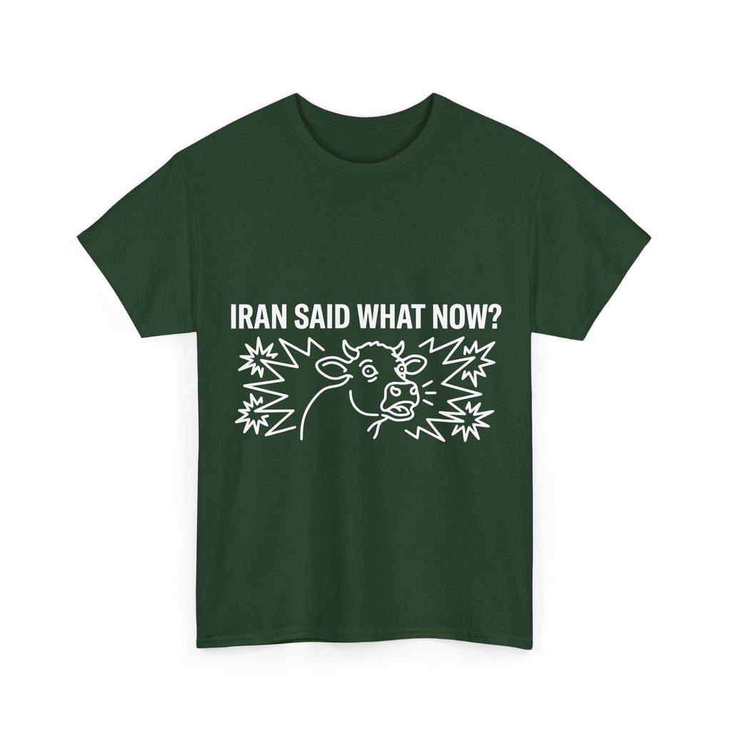 Iran Burning Cow Statues (Dark Tees)