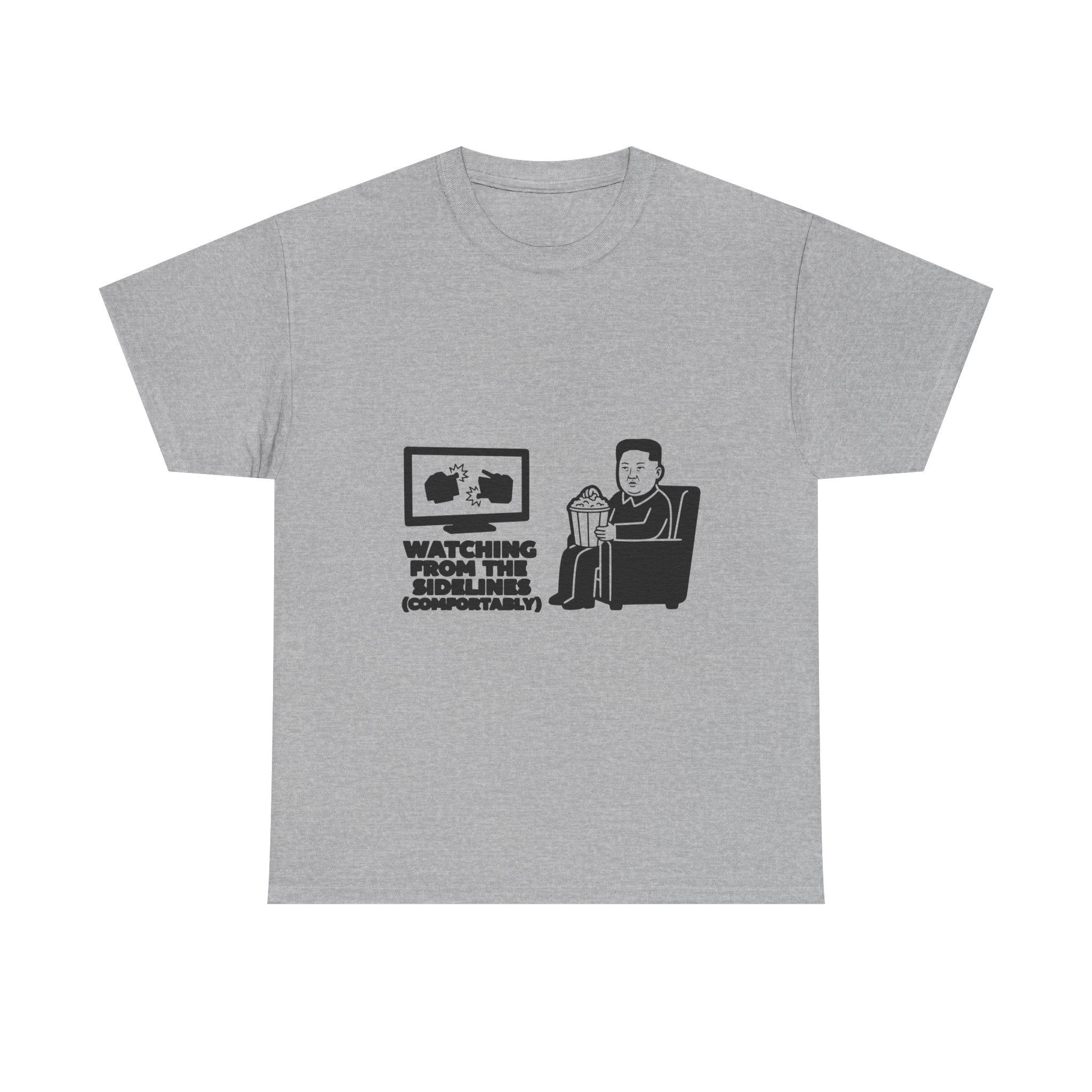 Kim Jong Un Popcorn - Iran War Spectator Meme Tee