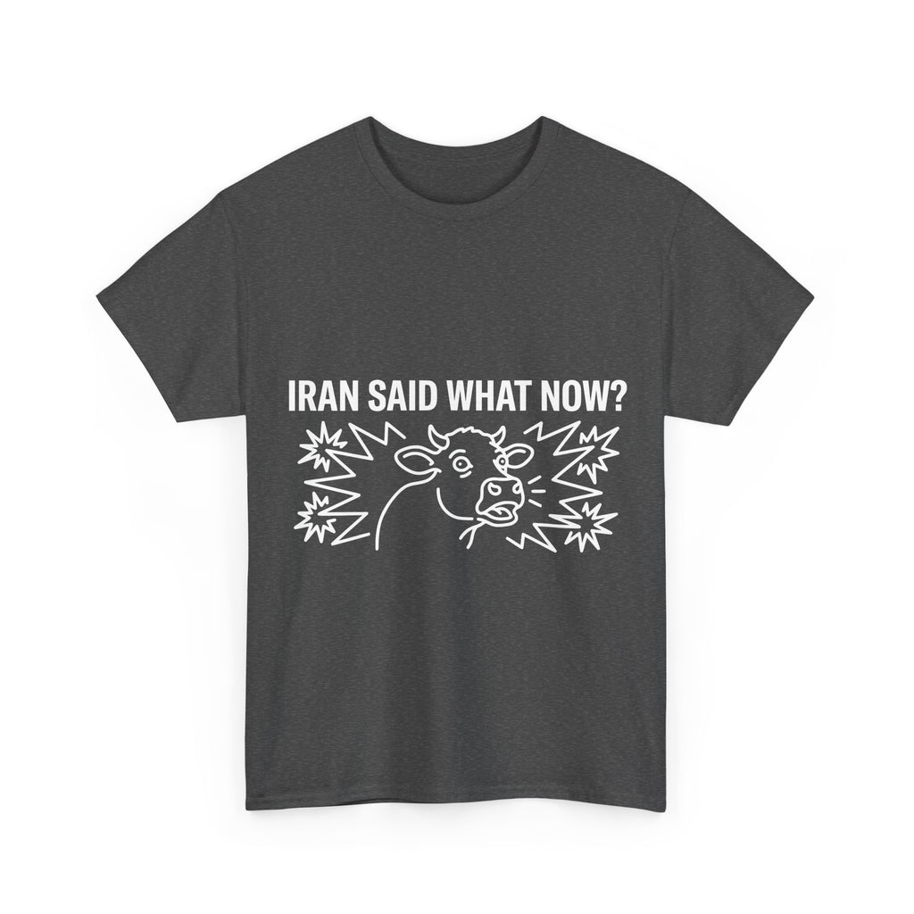 Iran Burning Cow Statues (Dark Tees)