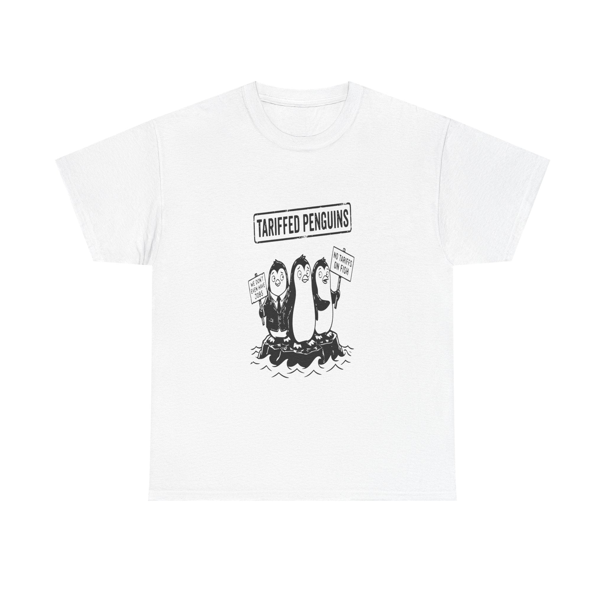 Tariffed Penguins — Light Tee