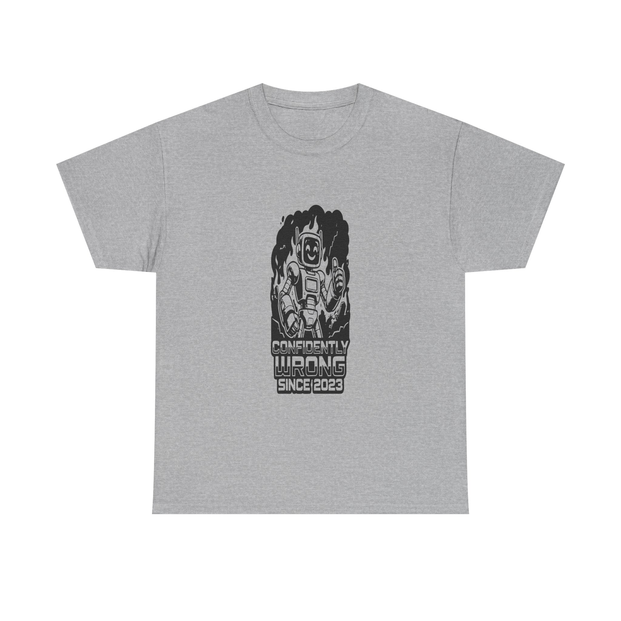 Confidently Wrong AI - Light Tee | Cap Riot