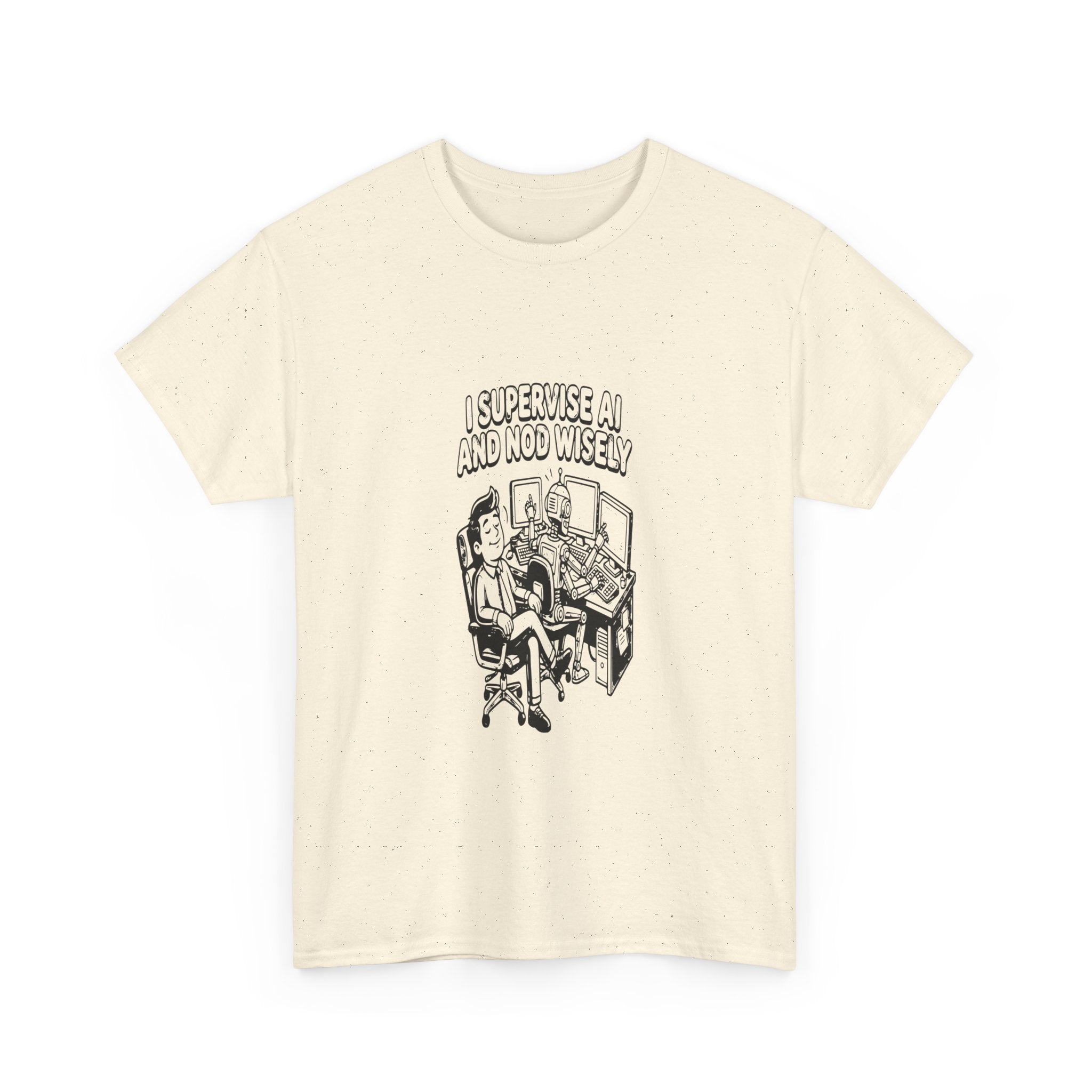 AI Job Interview Nod Wisely — Light Tee