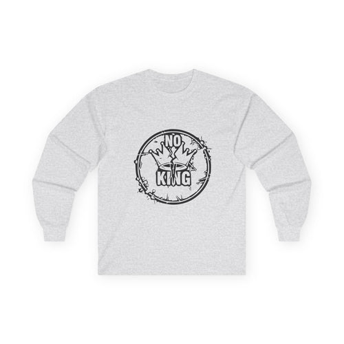 No King Long Sleeve Tee | Unisex Cotton Shirt, Casual Wear, Gift for Him/Her, Birthday, Everyday Style, Statement Tee