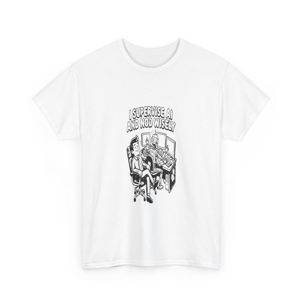 AI Job Interview Nod Wisely — Light Tee