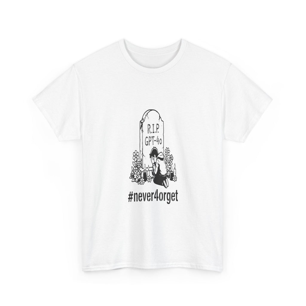 never4orget RIP GPT-4o - Light Tee
