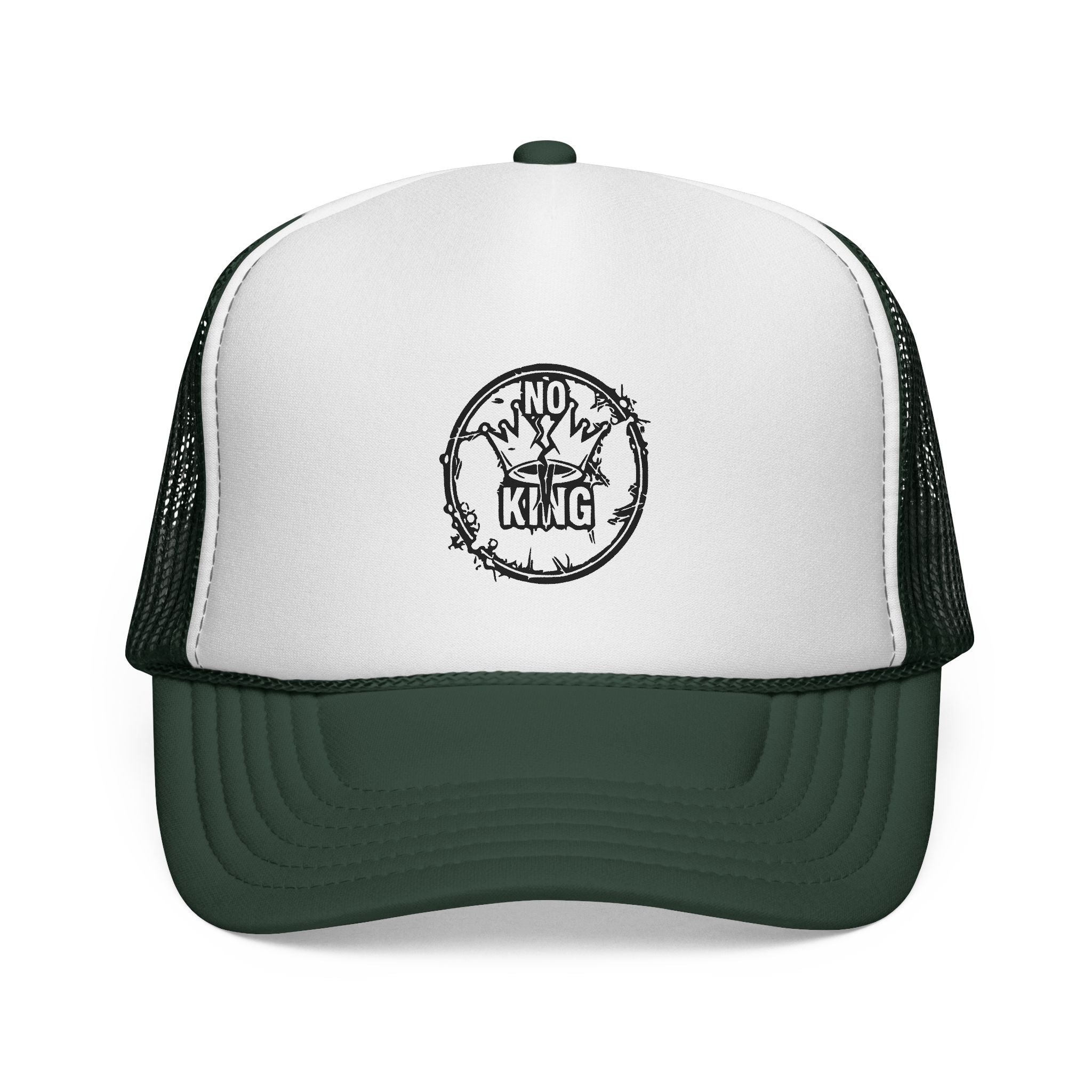 Trucker Cap with 'No King' Design - Casual Headwear for Rebels, Perfect for Festivals, Picnics, & Outdoor Adventures, Unique Gift for [...]