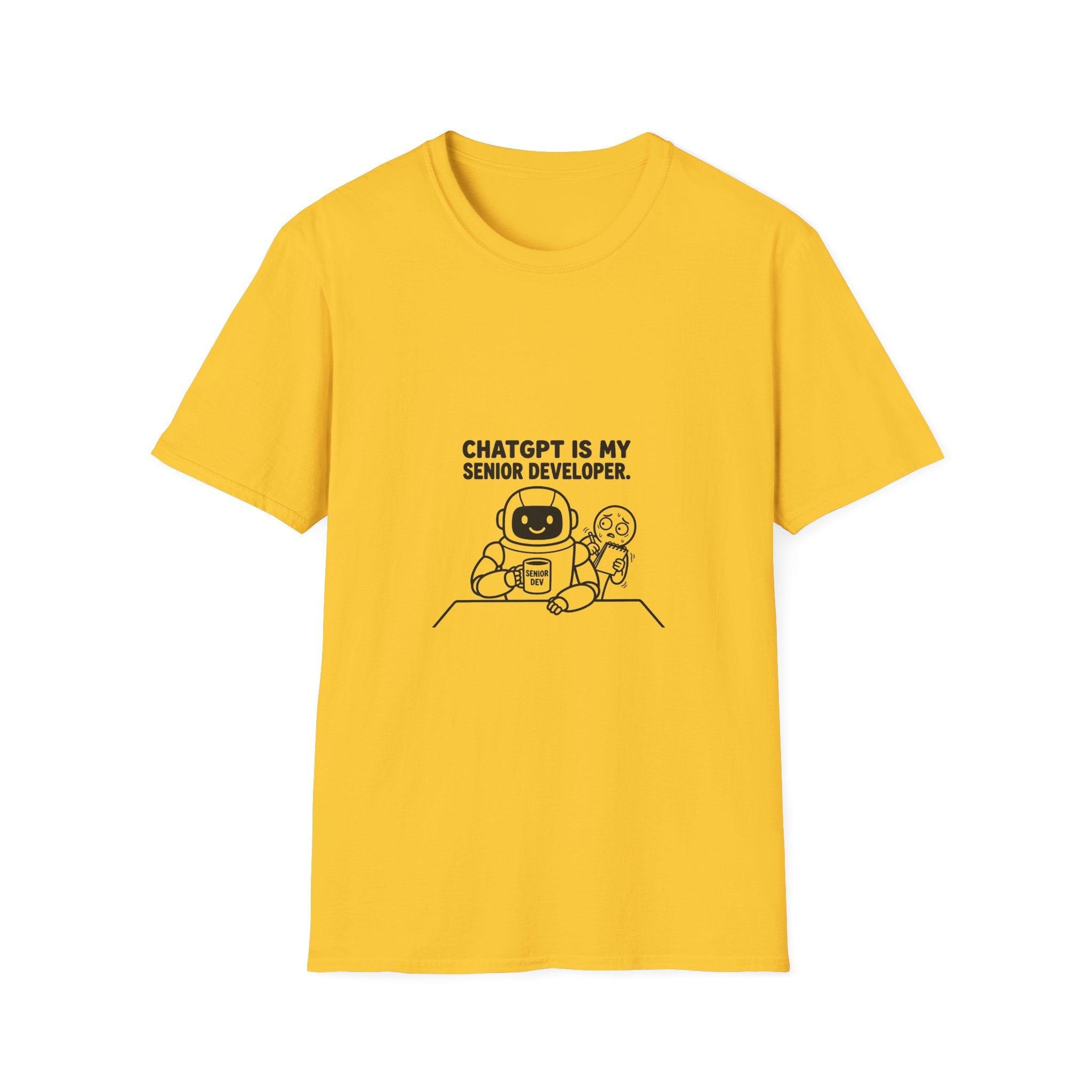 ChatGPT Is My Senior Developer Funny AI T-Shirt