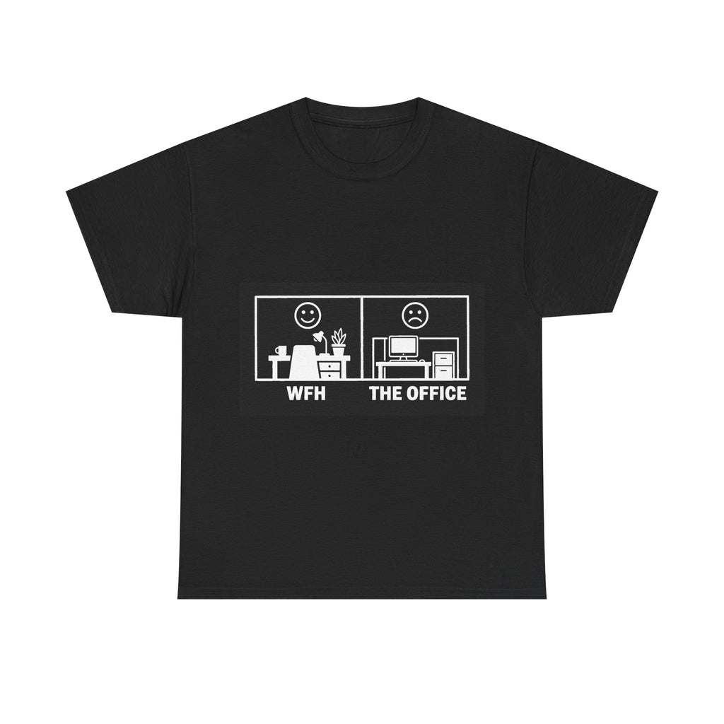 WFH vs The Office - Black Tee