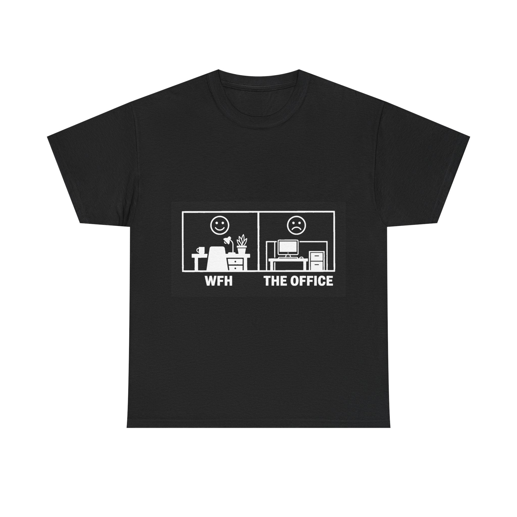 WFH vs The Office - Black Tee