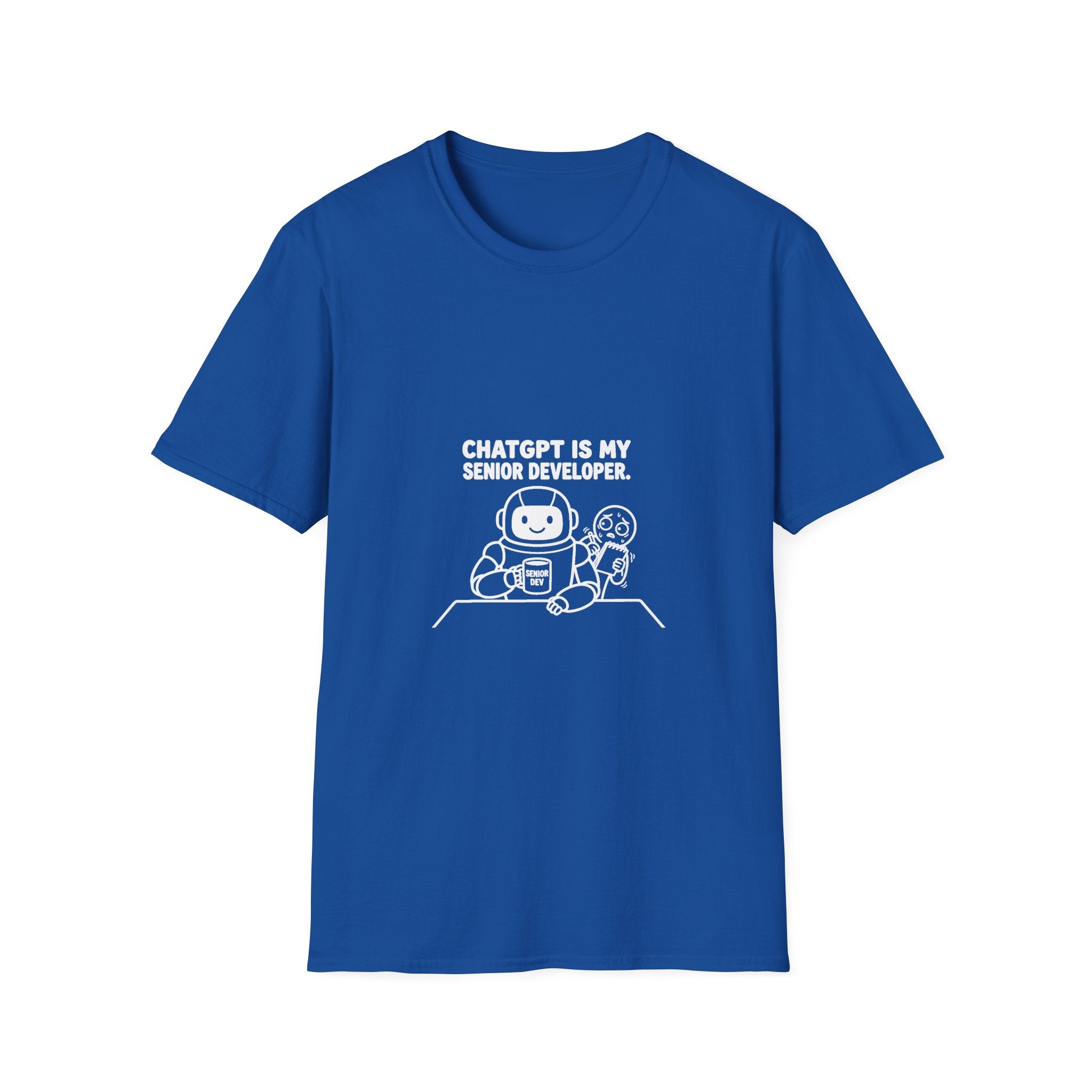 ChatGPT Is My Senior Developer Funny AI T-Shirt