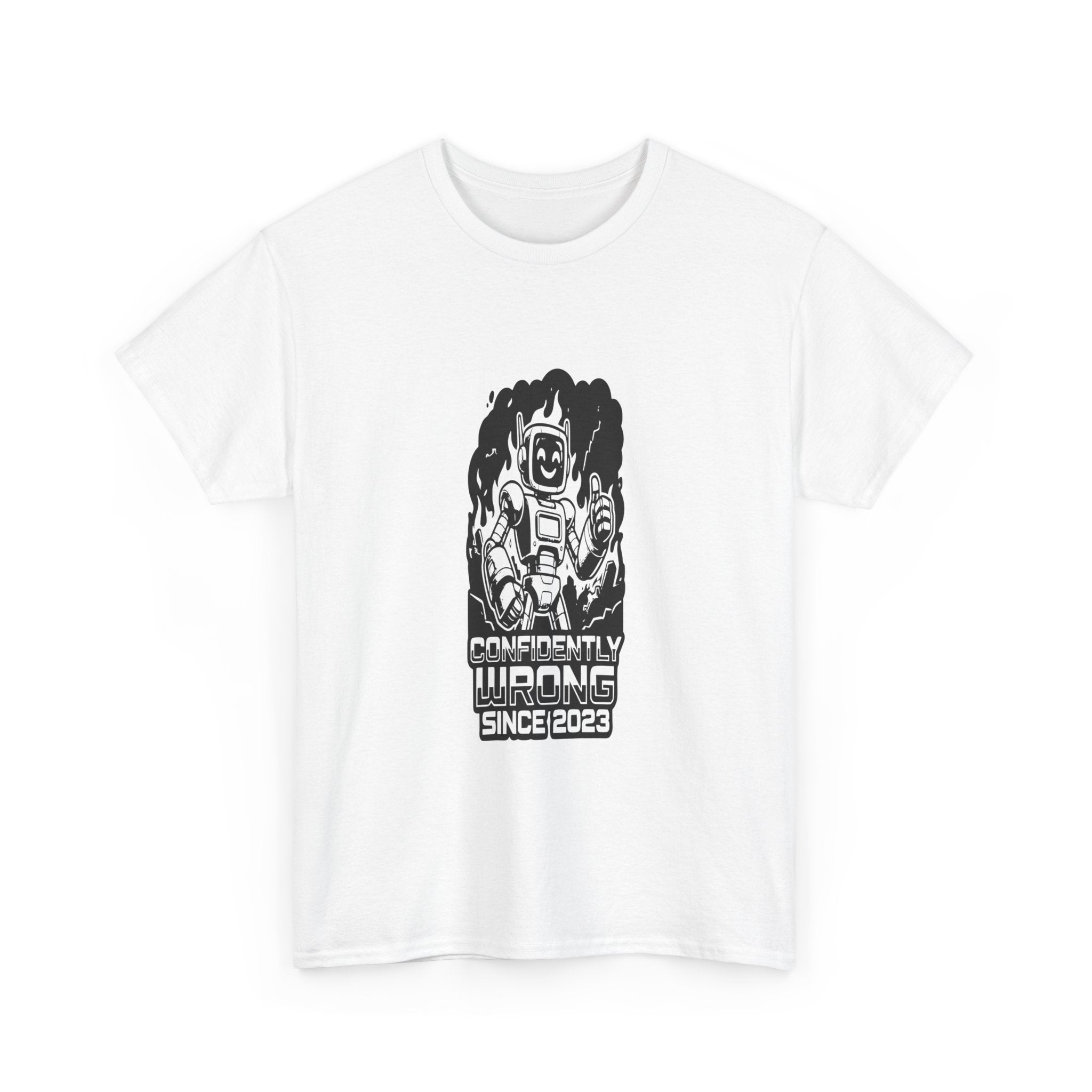 Confidently Wrong AI - Light Tee | Cap Riot