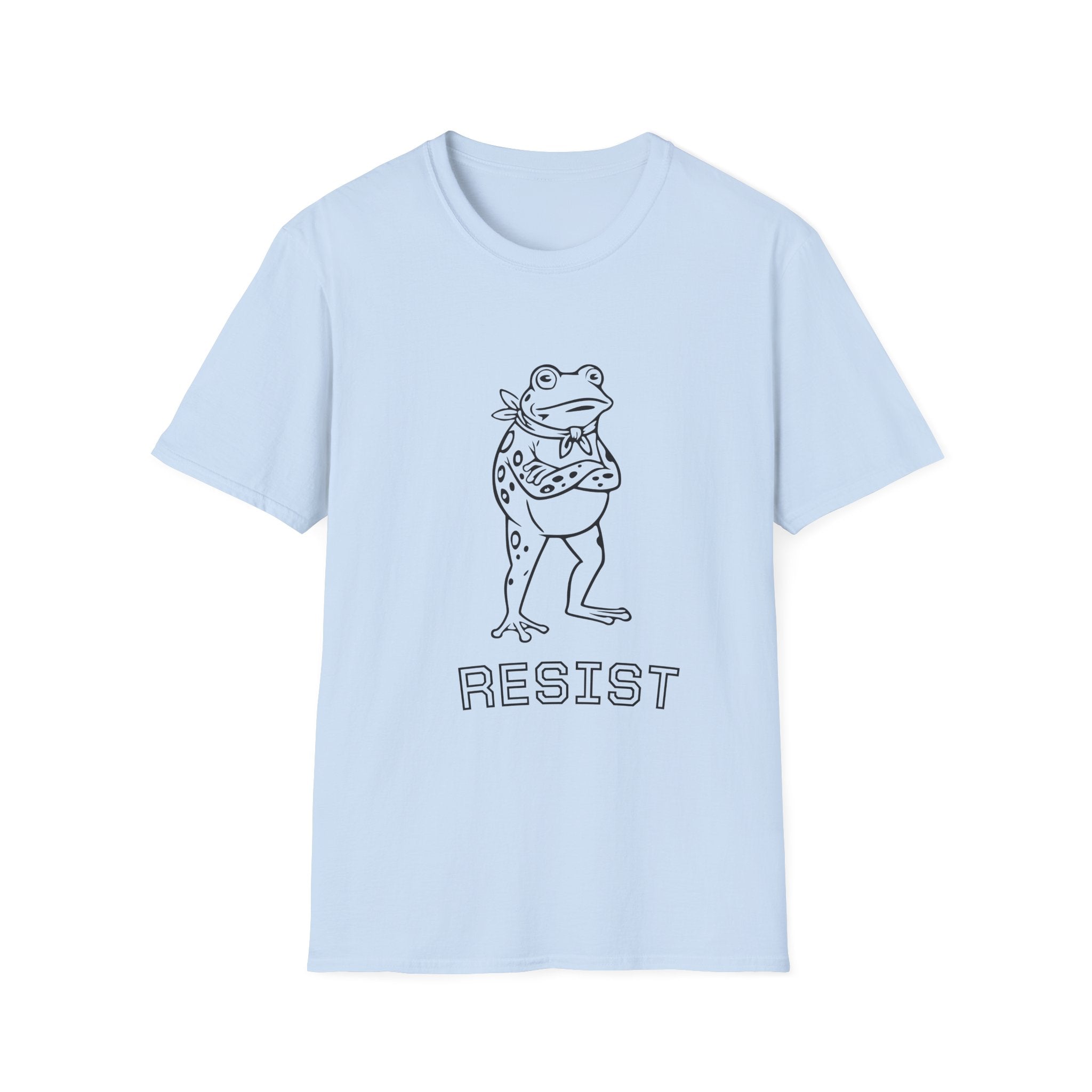 Frog Resistance T-Shirt, Funny Graphic Tee, Unisex Casual Wear, Eco-Friendly Gift, Protest Apparel, Birthday Gift Idea