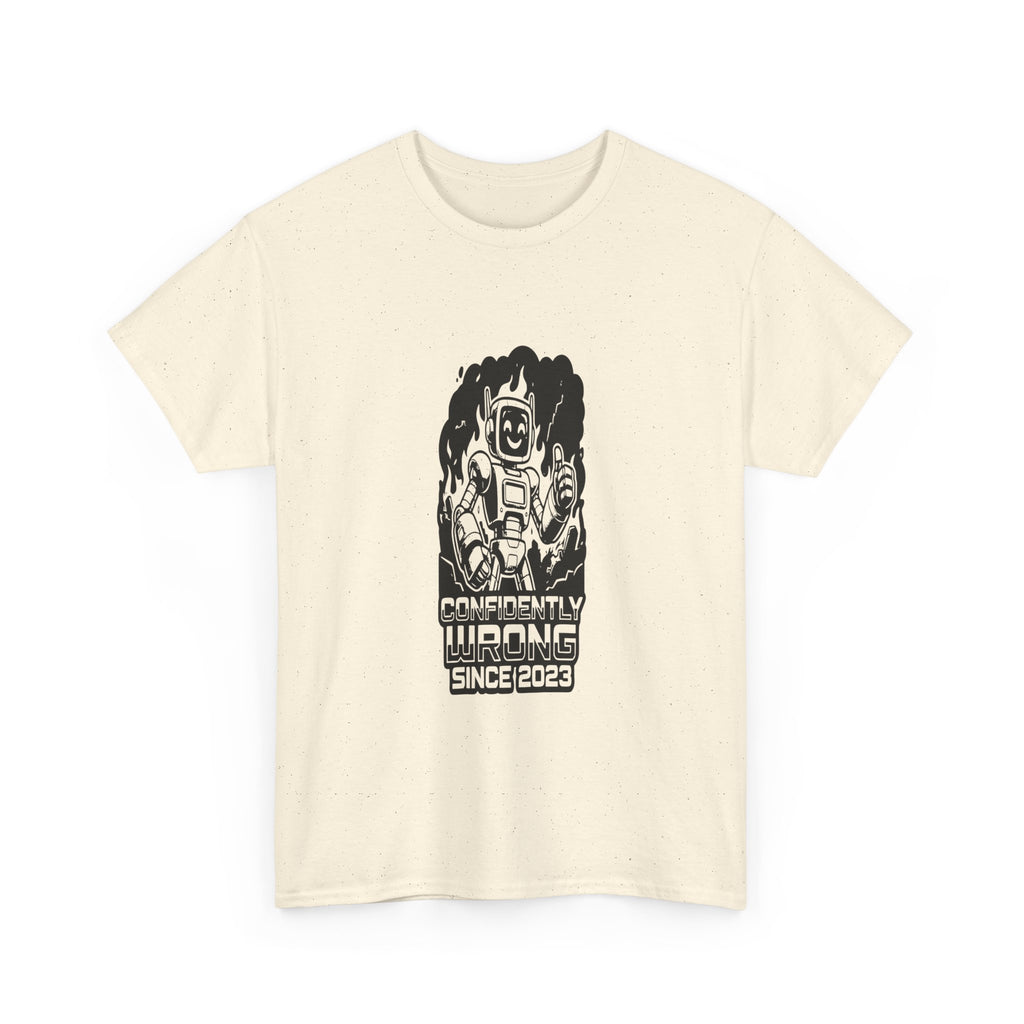 Confidently Wrong AI - Light Tee | Cap Riot