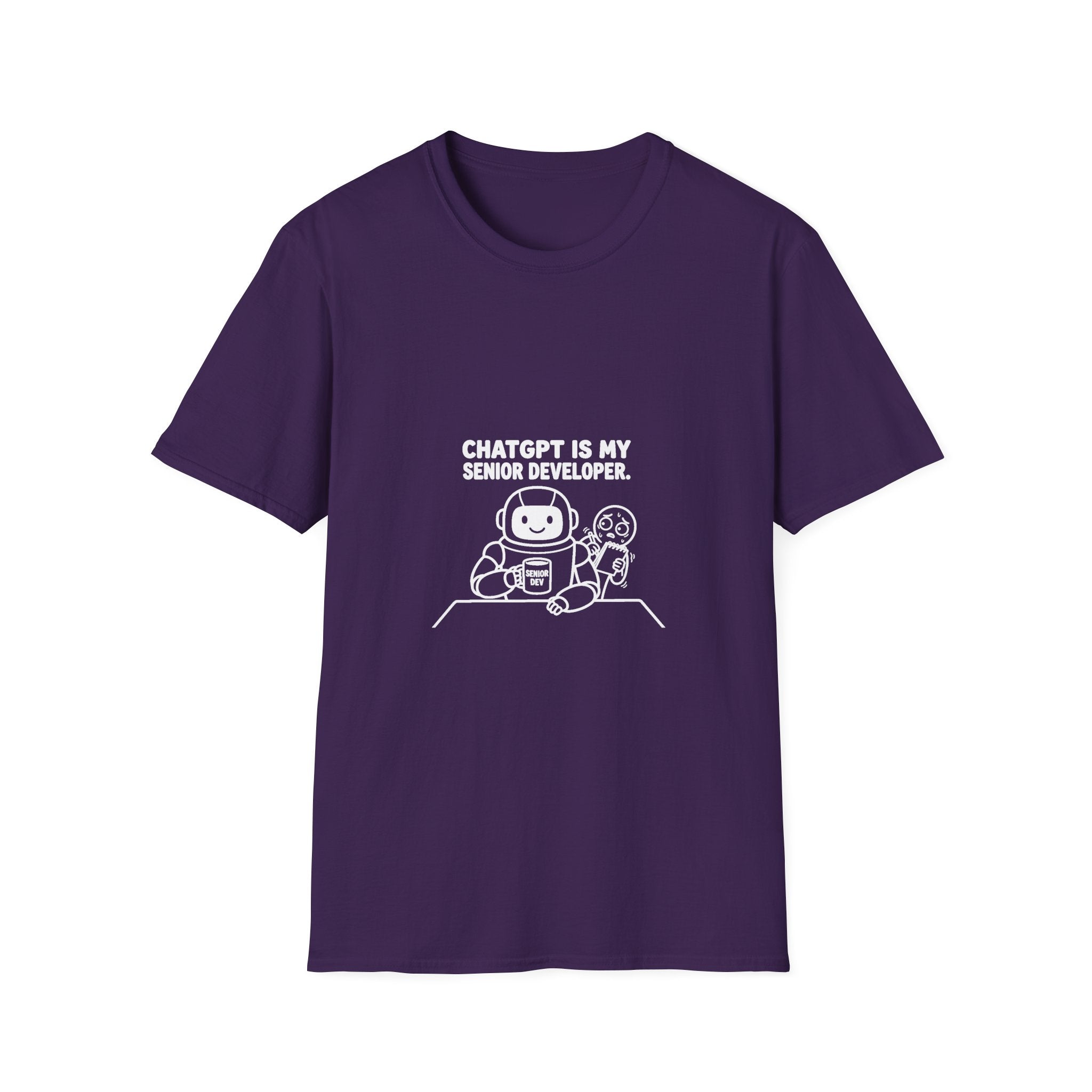 ChatGPT Is My Senior Developer Funny AI T-Shirt