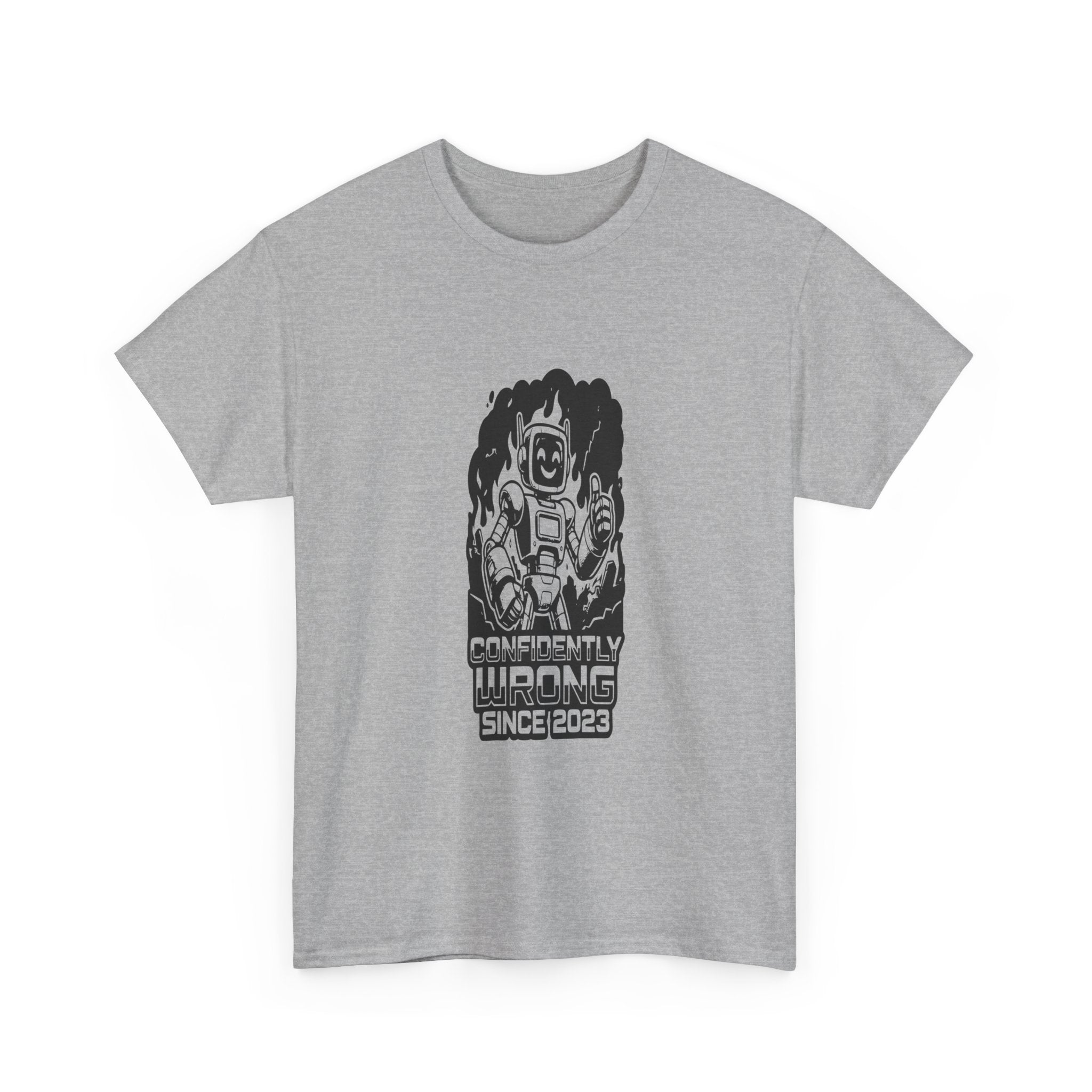 Confidently Wrong AI - Light Tee | Cap Riot