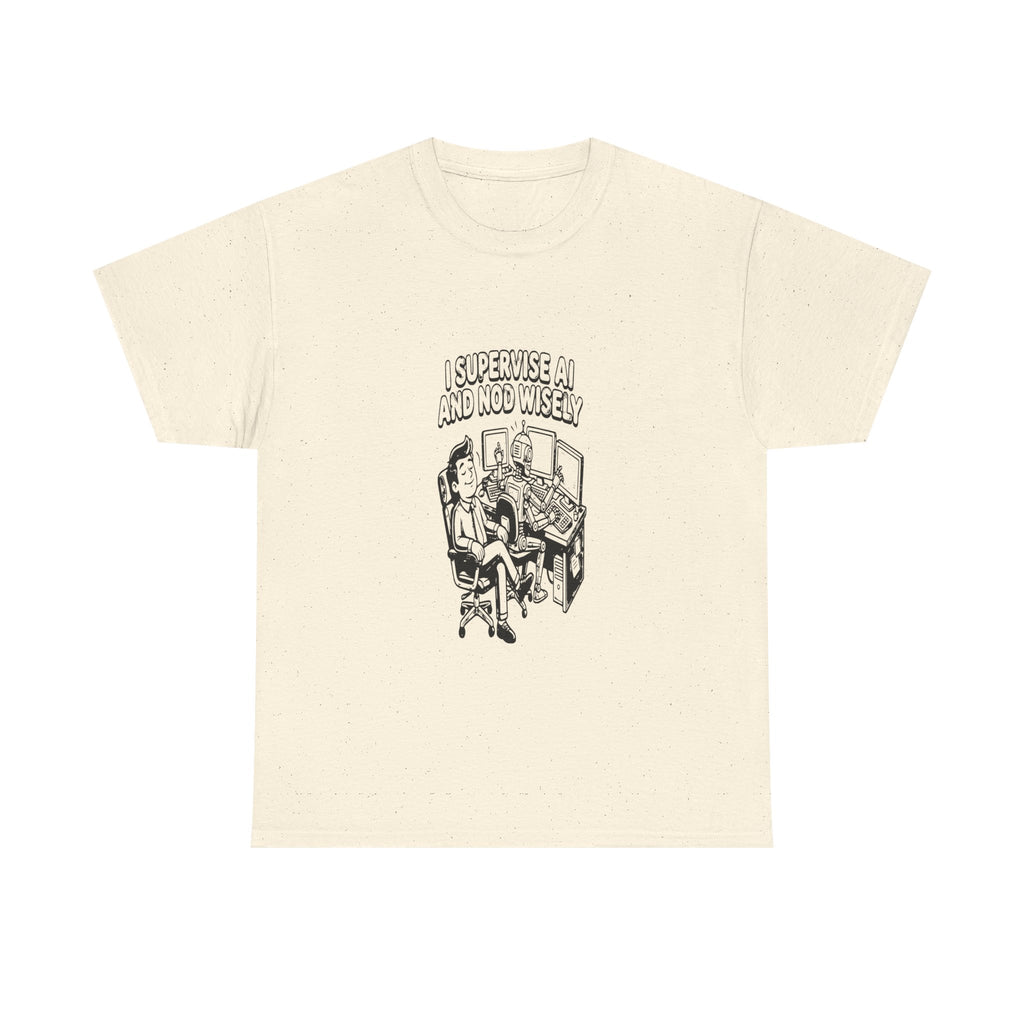 AI Job Interview Nod Wisely — Light Tee