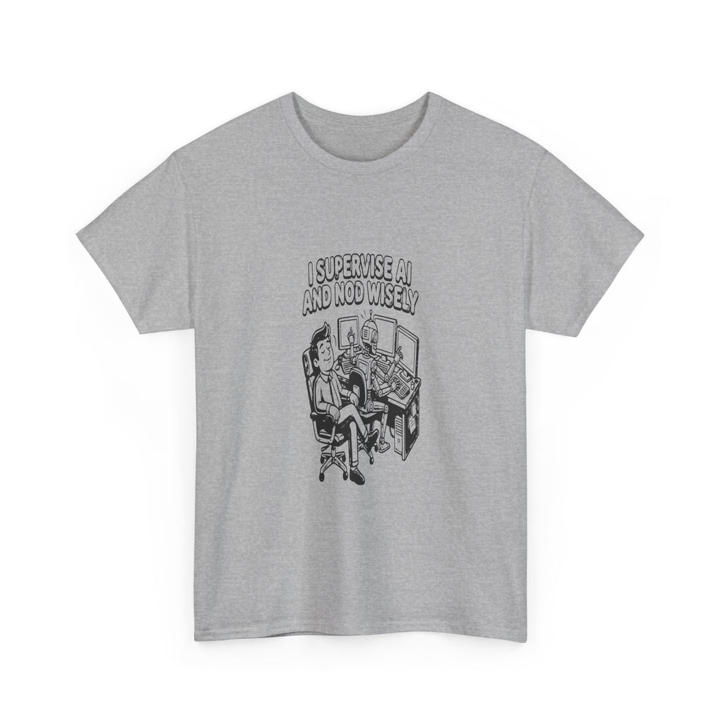 AI Job Interview Nod Wisely — Light Tee