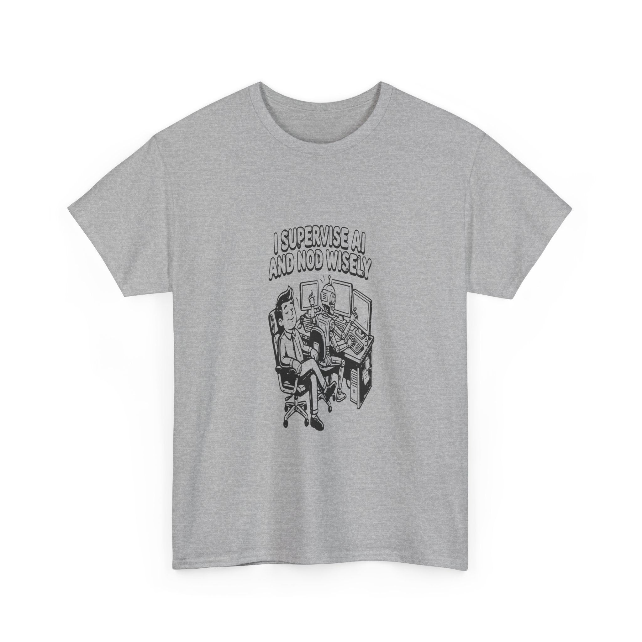 AI Job Interview Nod Wisely — Light Tee