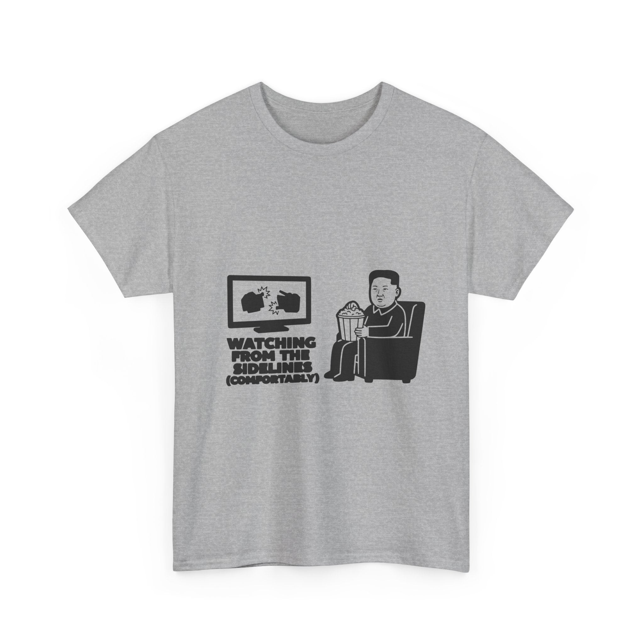 Kim Jong Un Popcorn - Iran War Spectator Meme Tee