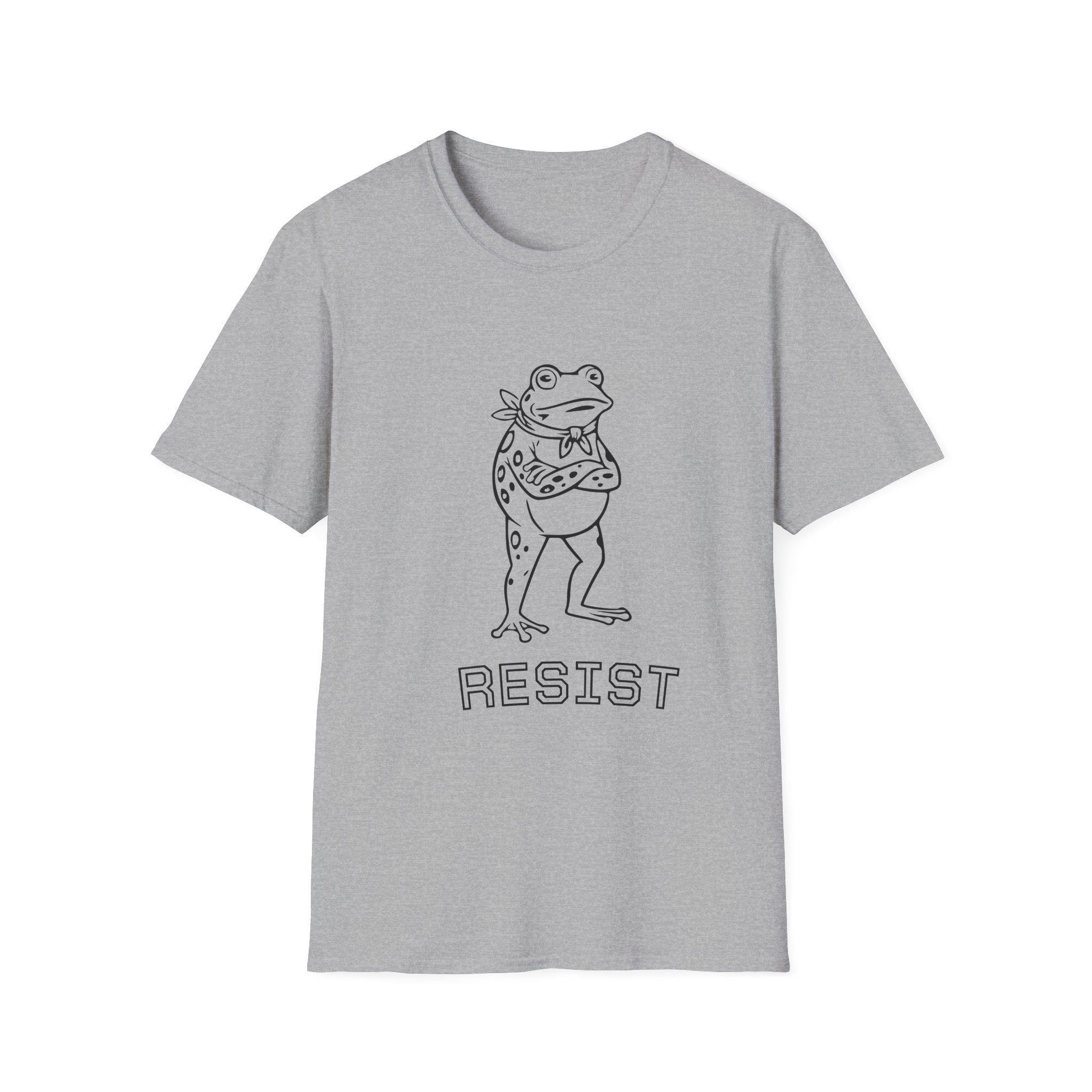 Frog Resistance T-Shirt, Funny Graphic Tee, Unisex Casual Wear, Eco-Friendly Gift, Protest Apparel, Birthday Gift Idea
