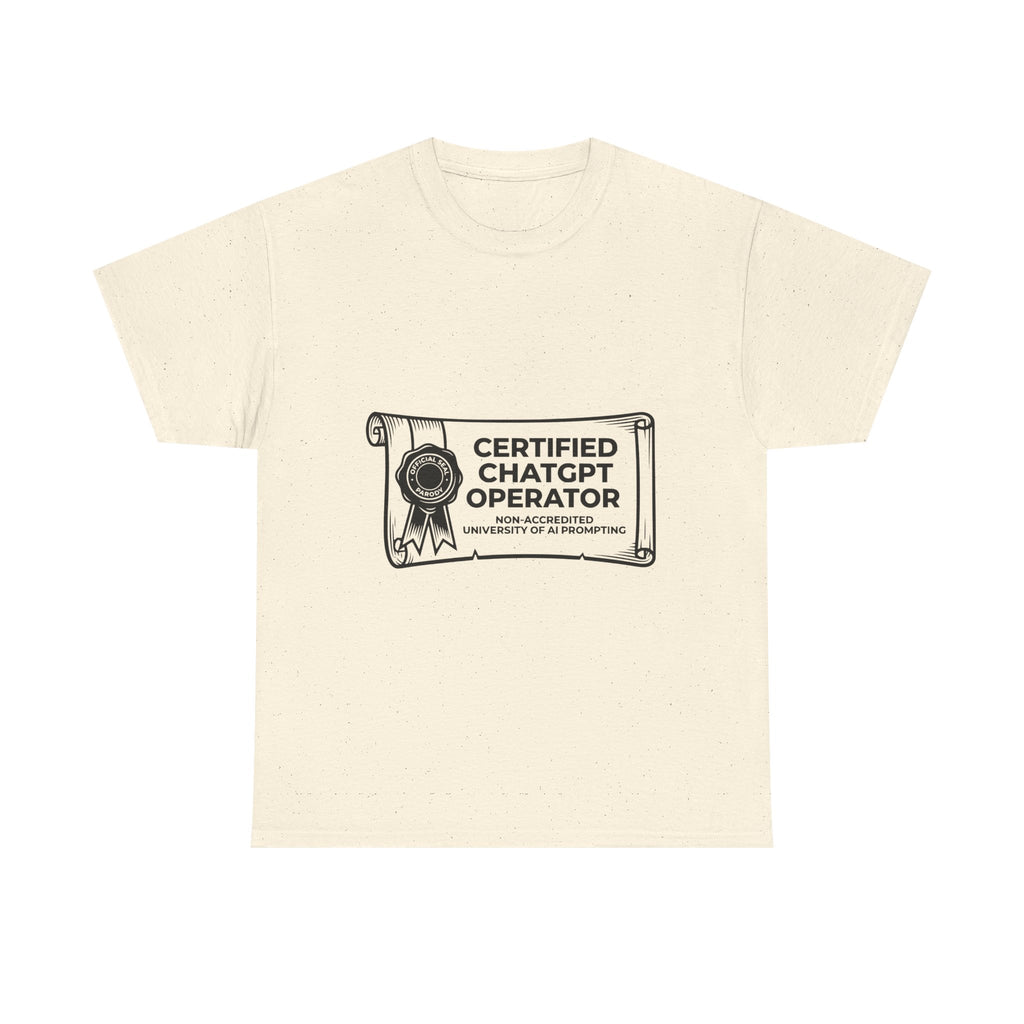 Certified ChatGPT Operator (Light Tee)