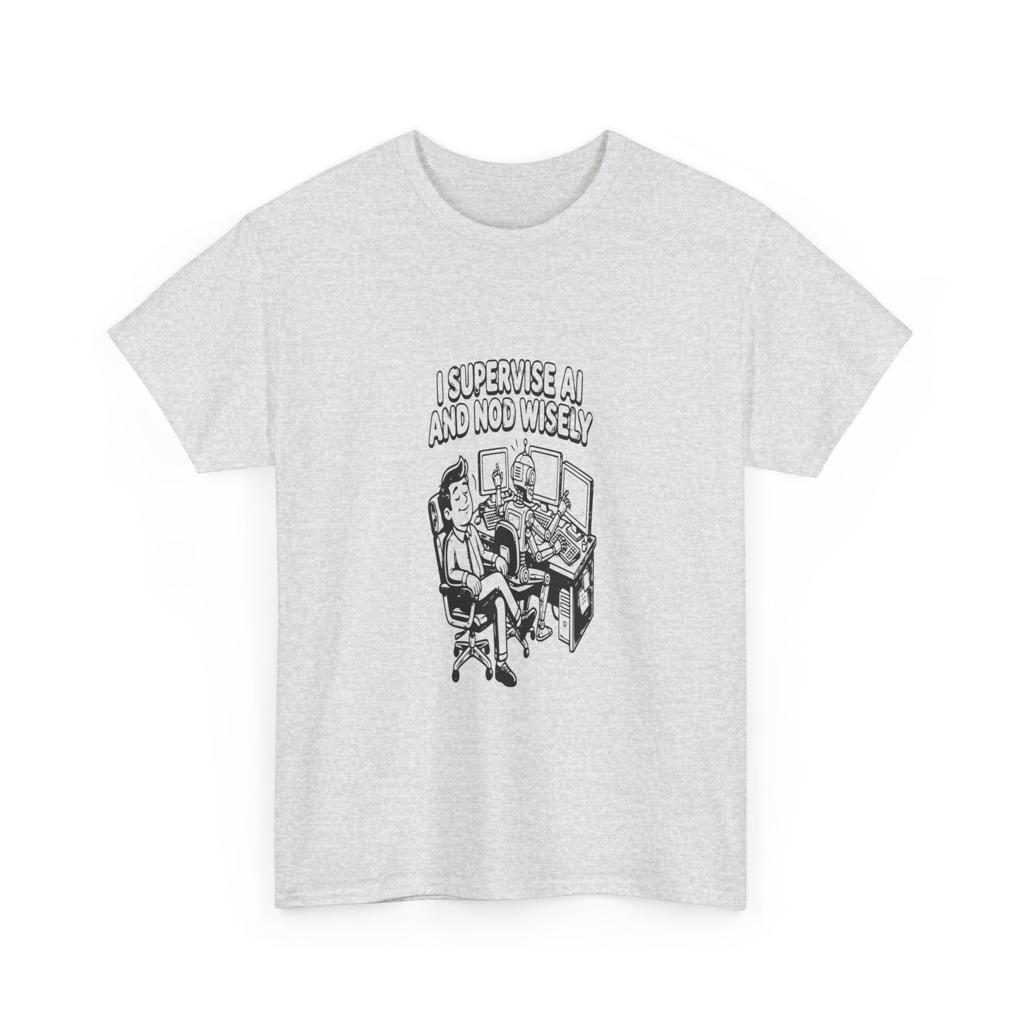 AI Job Interview Nod Wisely — Light Tee
