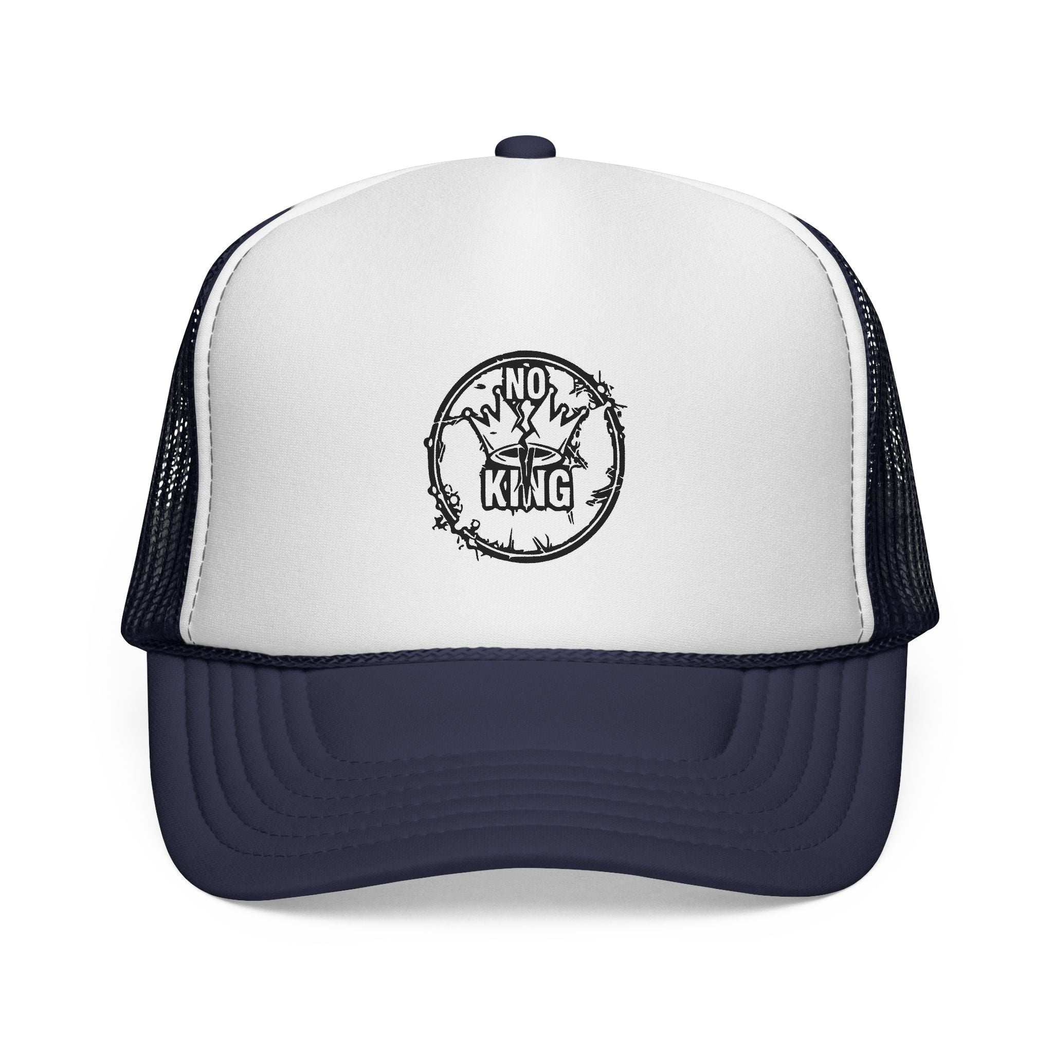 Trucker Cap with 'No King' Design - Casual Headwear for Rebels, Perfect for Festivals, Picnics, & Outdoor Adventures, Unique Gift for [...]