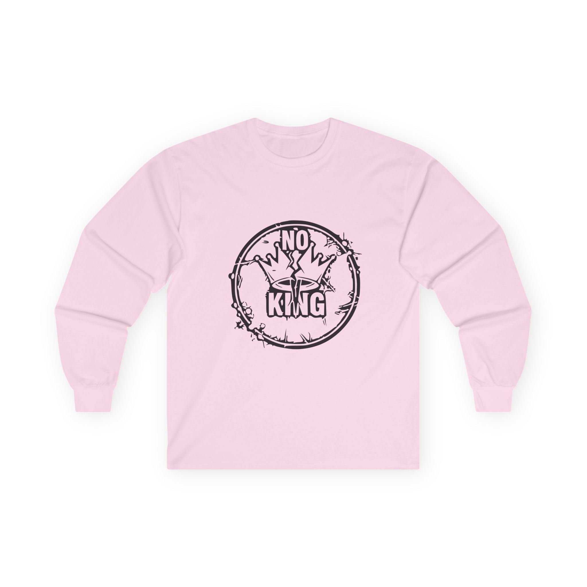 No King Long Sleeve Tee | Unisex Cotton Shirt, Casual Wear, Gift for Him/Her, Birthday, Everyday Style, Statement Tee