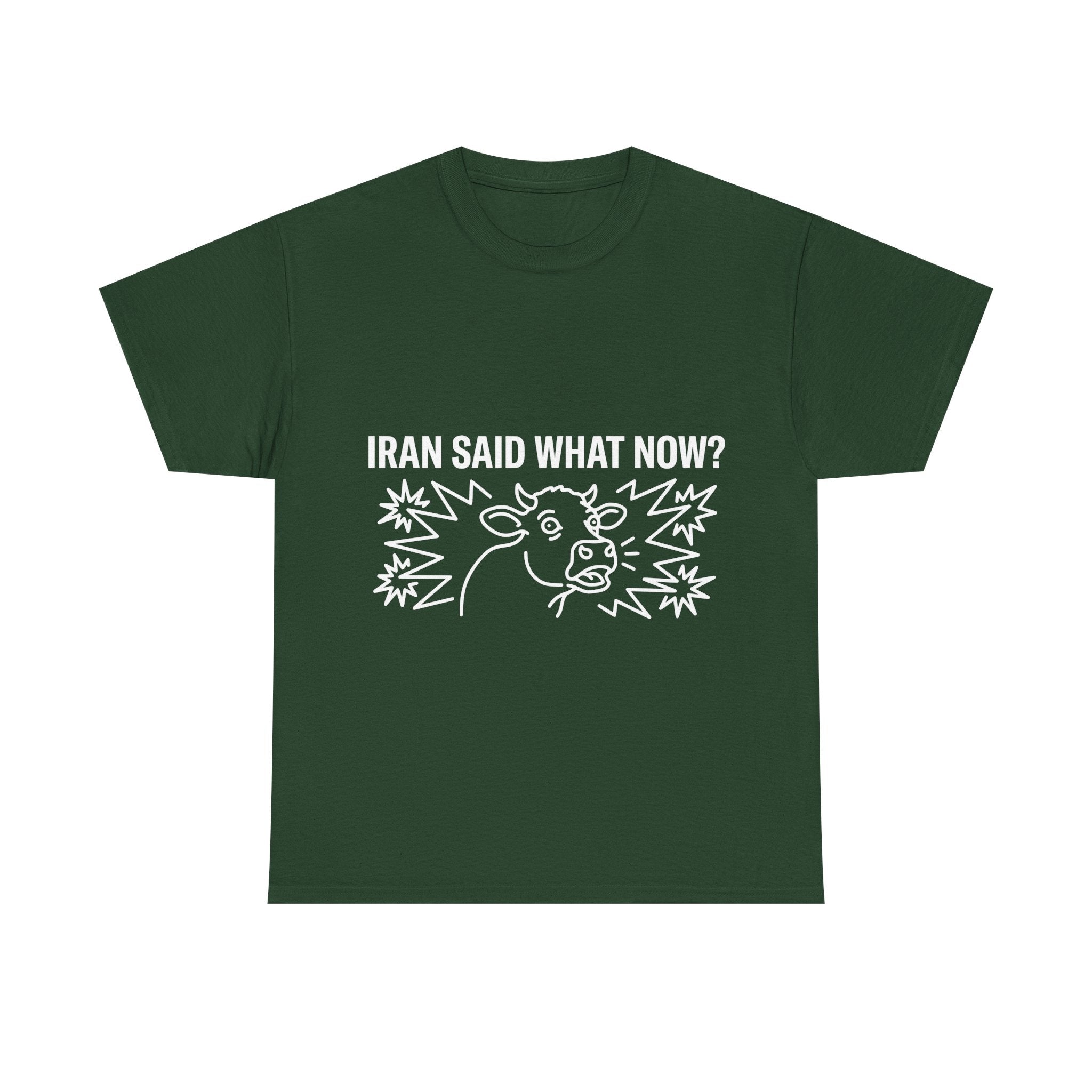 Iran Burning Cow Statues (Dark Tees)