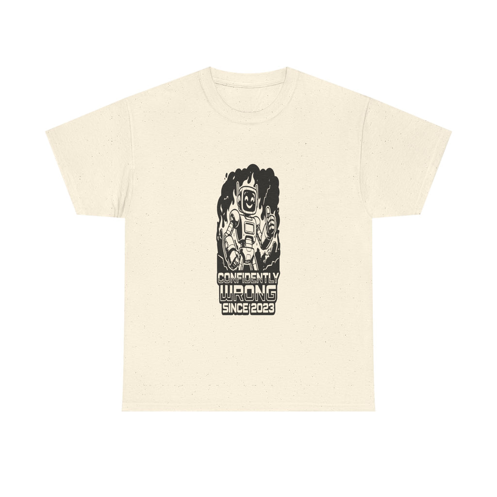 Confidently Wrong AI - Light Tee | Cap Riot
